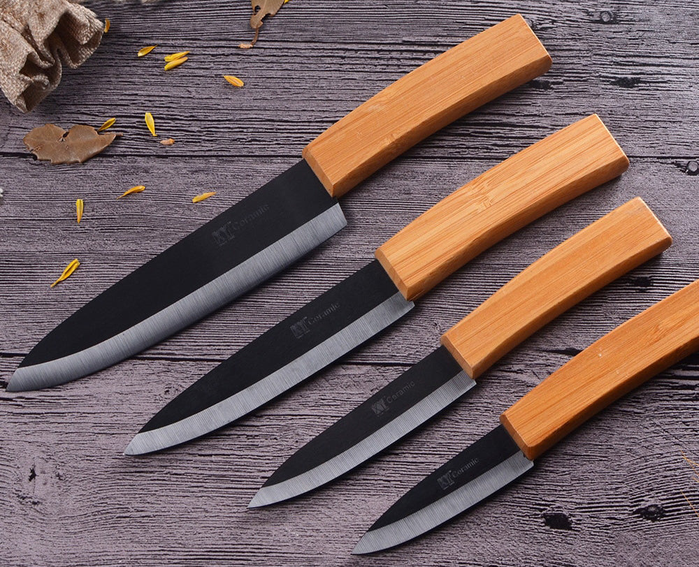 Ensemble Couteaux Céramique Bambou – Empire Du Couteau