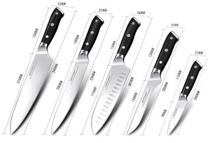 Couteau de cuisine dimensions